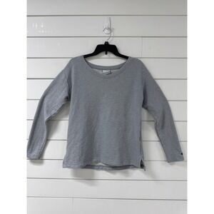Columbia Sportswear Womens Heather Gray Scoop Neck Sweatshirt Size Small